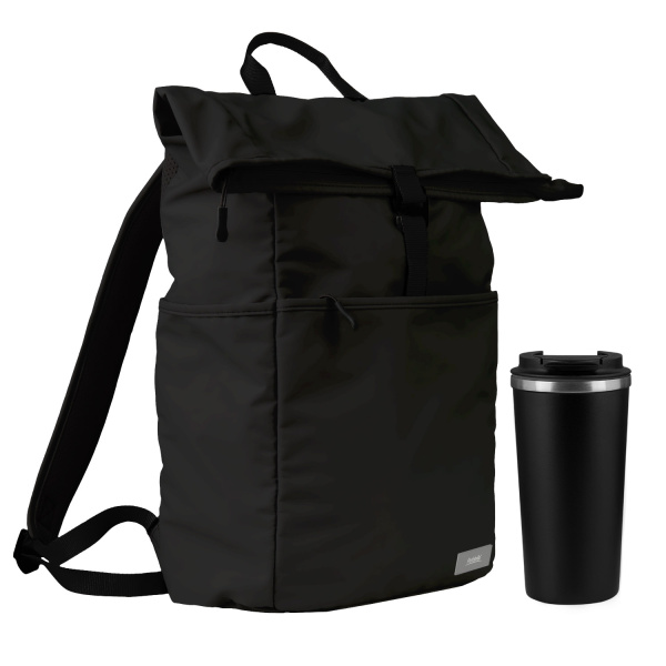 Подарочный набор Palermo, Boston, черный (рюкзак, термокружка) Подарочный набор Palermo, Boston, черный (рюкзак, термокружка)