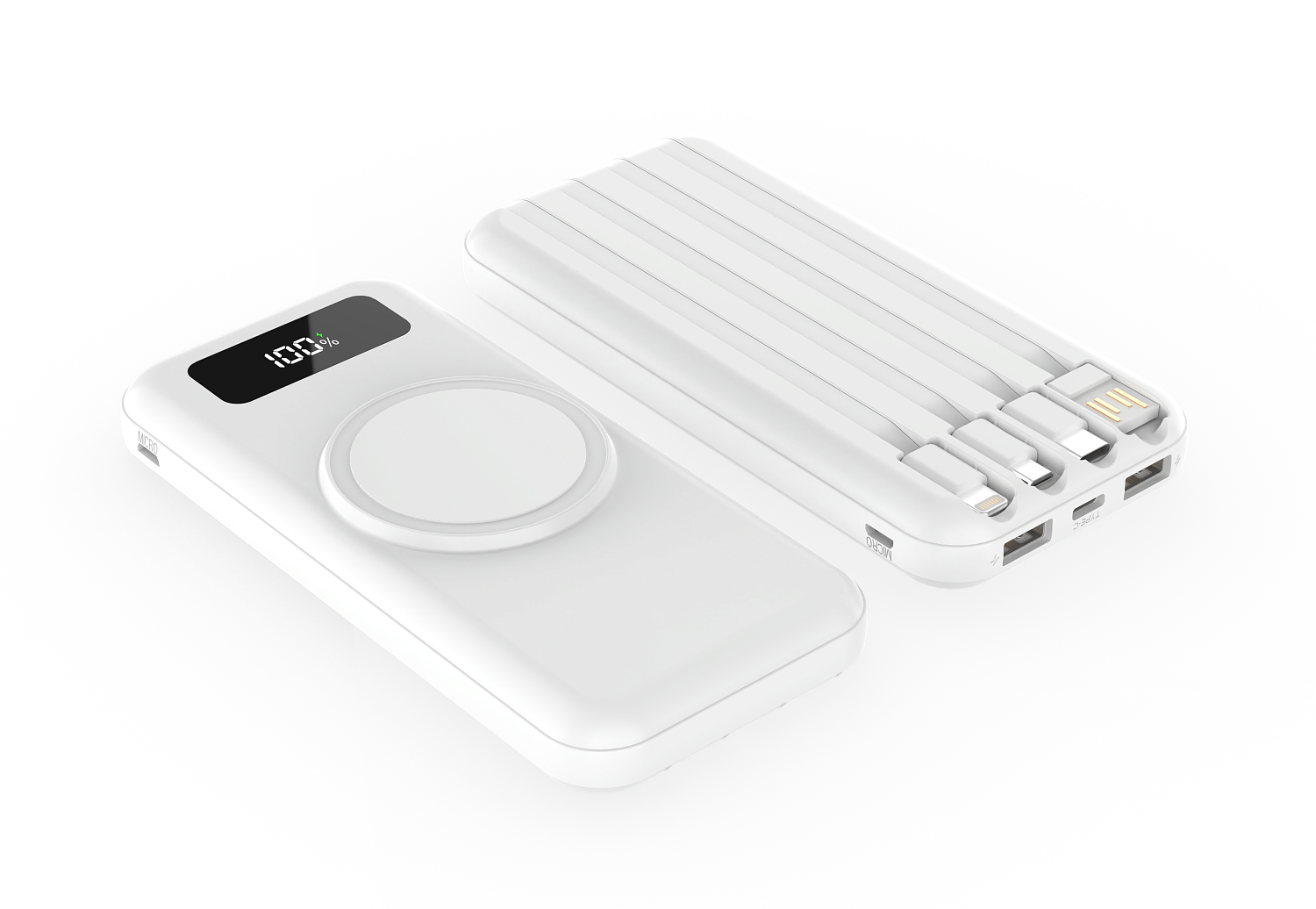 Внешний аккумулятор Authority с беспроводной зарядкой, 10000 Mah, чёрный