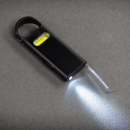 Фонарик "Spark" с рулеткой и карабином