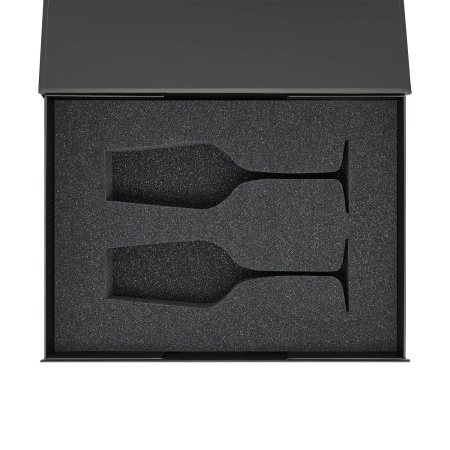 Ложемент под 2 бокала для шампанского (рифленое стекло) в среднюю коробку-трансформер (арт. 695721)