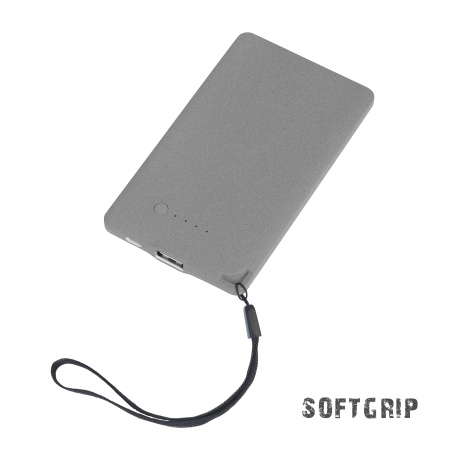 Зарядное устройство "Камень" с покрытием soft grip, 4000 mAh в подарочной коробке