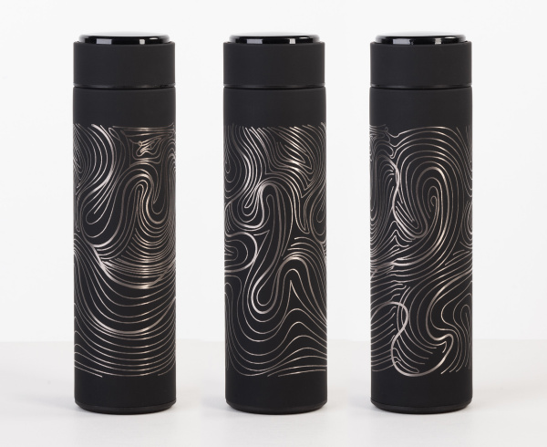 Термос "Бостон next" 500 мл с нанесением "Абстракция #1", soft touch