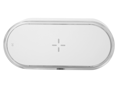 Ночник с беспроводной зарядкой и RGB подсветкой «Miracle», 15 Вт (белый) Ночник с беспроводной зарядкой и RGB подсветкой «Miracle», 15 Вт (белый)