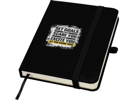 Блокнот Spectrum Plus формата A6 в твердой обложке - сплошной черный