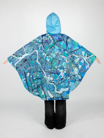 Дождевик-пончо AquaStop взрослый на заказ, разноцветный