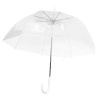 Зонт-трость Klar с прозрачным куполом, белый