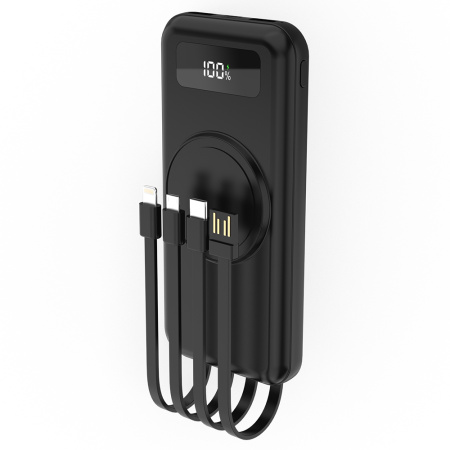 Внешний аккумулятор Authority с беспроводной зарядкой (5W), 10000 mAh, чёрный