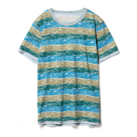 Футболка мужская RAYET двусторонняя, голубой/зеленый, размер XL