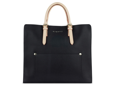 Сумка-шоппер BUGATTI ЭЛЛА | ELLA, черная, полиуретан, 37х12х31 см