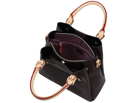 Сумка женская BUGATTI ЭЛЛА | ELLA, тёмно-коричневая, полиуретан, 27х12х23,5 см