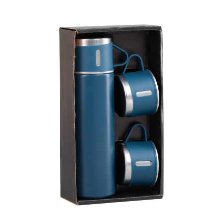 Набор подарочный "Алтай": термос, 3 кружки, пудра