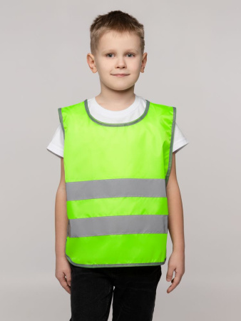 Жилет детский С-2.001Н, желтый неон, размер 134-68-63 Жилет детский С-2.001Н, желтый неон, размер 134-68-63