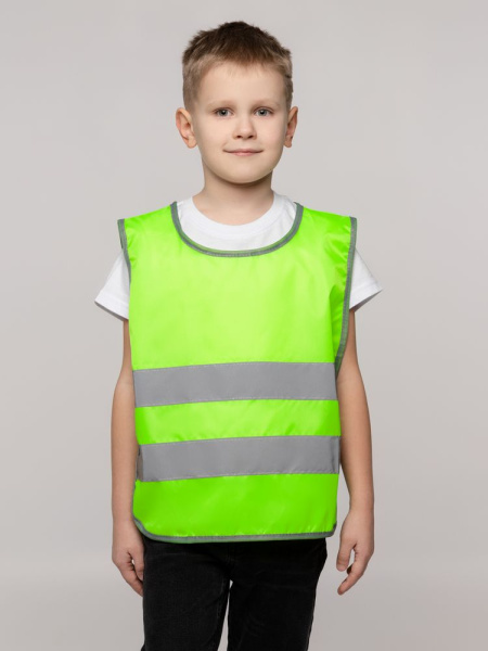 Жилет детский С-2.001Н, желтый неон, размер 98-52-48