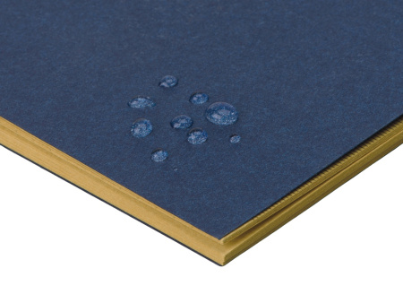 Блокнот Monet, гибкая обложка A5 из моющегося крафта, 32 листа, темно-синий