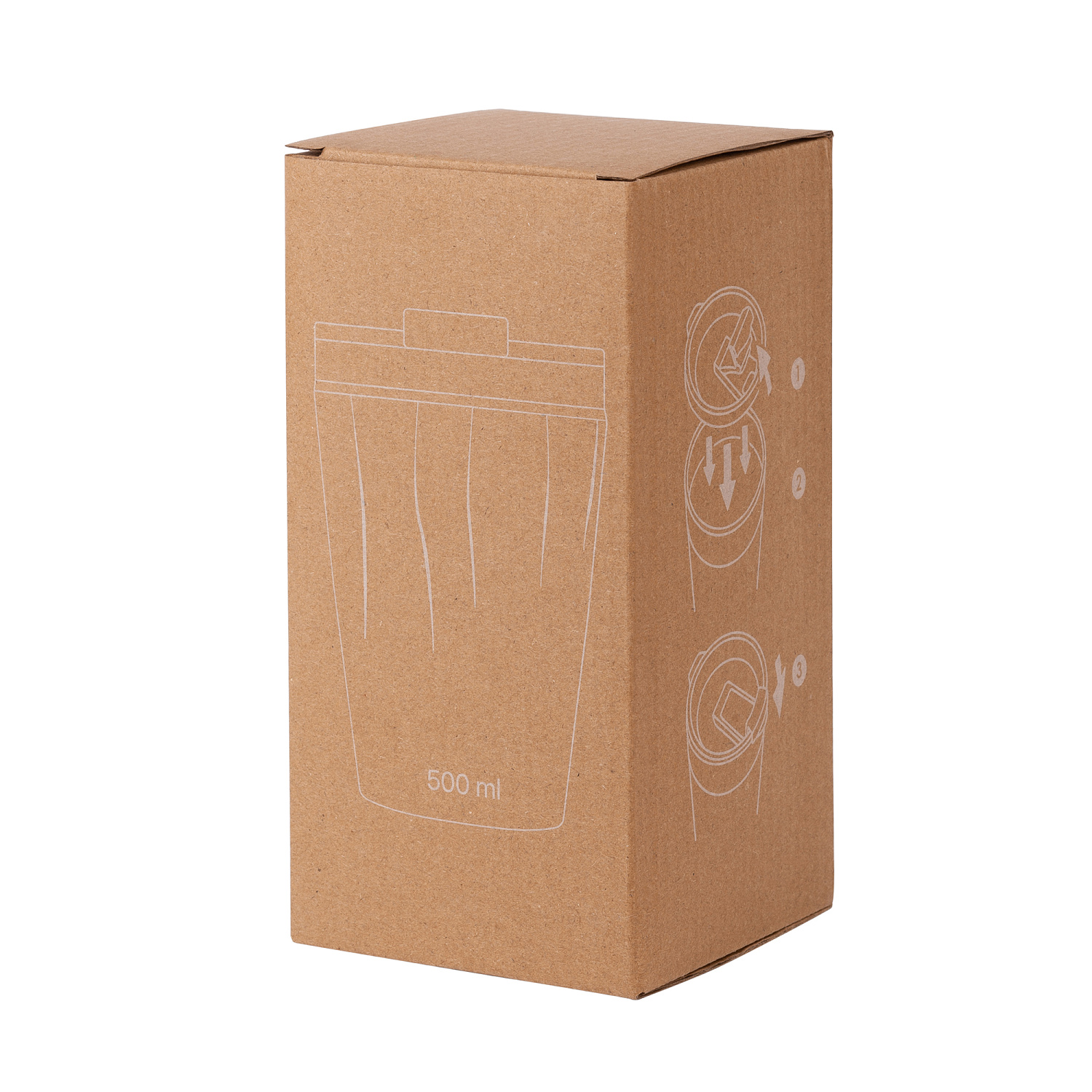 Термостакан "Calypso" 500 мл, покрытие soft touch, черный #