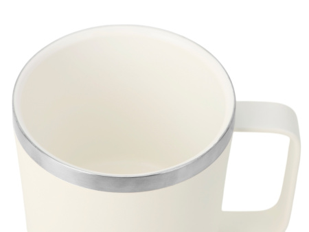 Стальная кружка с двойными стенками Swipe, белый0,00