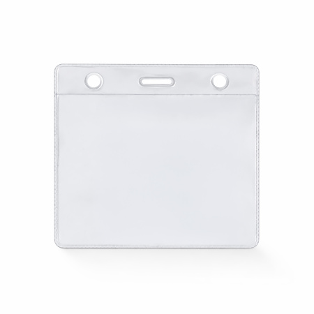 Карман для бейджа Track, горизонтальный, 10,5х9,4см (прозрачный)