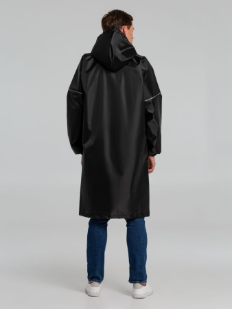 Дождевик со светоотражающими элементами Rainman Blink, черный, размер XXL