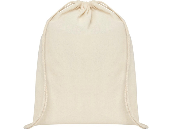 Рюкзак со шнурком Tenes из хлопка плотностью 140 г/м2, natural