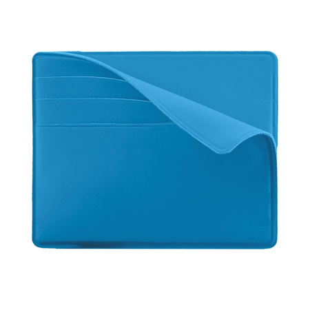 Чехол Simply для 6 карт с отделением для денег, голубой, PU