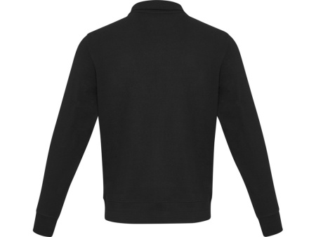 Tin унисекс-свитер с молнией из переработанных материалов Aware™ - сплошной черный