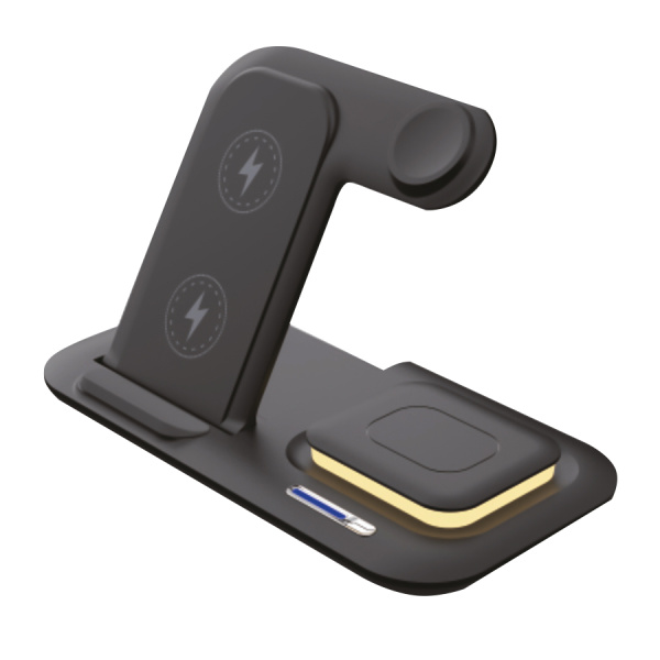 Беспроводное мультизарядное устройство Protos 15W, черный Беспроводное мультизарядное устройство Protos 15W, черный