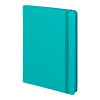 Бизнес-блокнот "RILY", формат А5,  бирюзовый, блок в точку