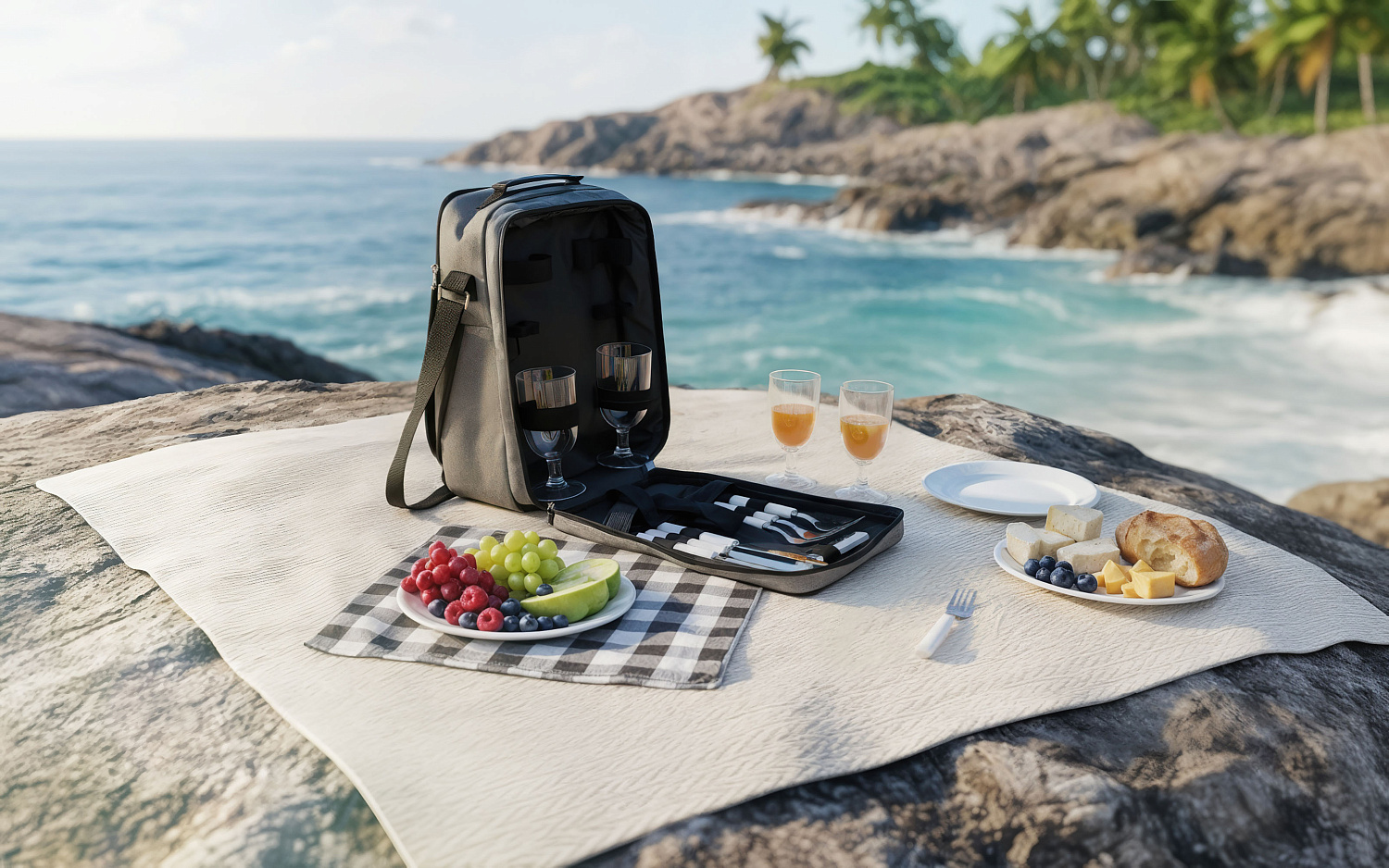 Набор для пикника "Эквадор" на 4 персоны с холодильным отделением