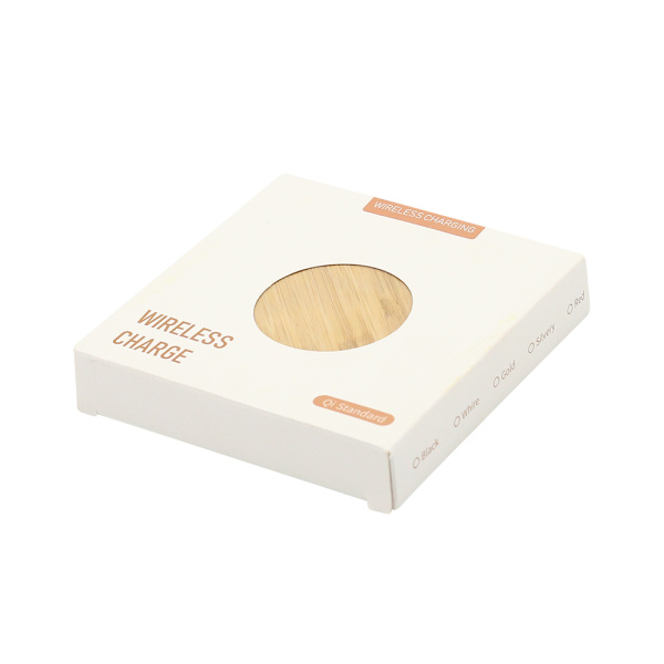 Беспроводное зарядное устройство Bamby 10W, натуральный Беспроводное зарядное устройство Bamby 10W, натуральный
