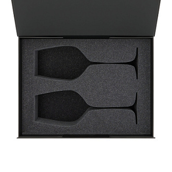 Ложемент под 2 бокала для вина (рифленое стекло) в среднюю коробку-трансформер (арт. 695721)