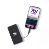 Аккумулятор с подсветкой "Scyler", 10000 Mah (черный)