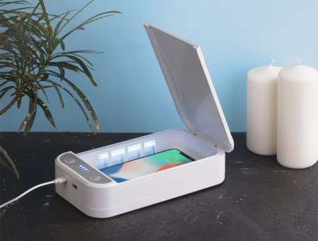 УФ-стерилизатор с беспроводным зарядным устройством УФ-стерилизатор с беспроводным зарядным устройством