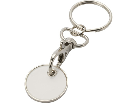 Rory брелок для ключей с монетой для тележки, белый