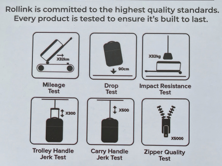 Чемодан складной Rollink Aura 55x40x20 см, 2 колеса, синий