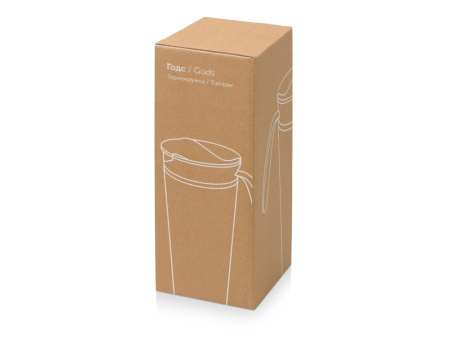 Термокружка Годс 470мл на присоске, белый