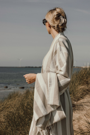 Халат VINGA Ornos из переработанного хлопка GRS, S/M