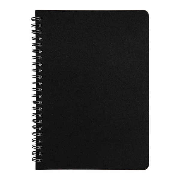 Блокнот на двойной пружине HELIX, 143 х 205 мм, черный, блок в линейку