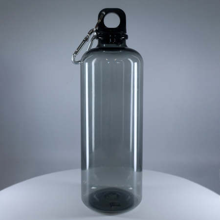 Бутылка пластиковая для воды Clipster, чёрный