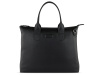 Сумка-шоппер BUGATTI ЭЛЬЗА | ELSA, чёрная, воловья кожа/полиэстер, 46х11х31,5 см
