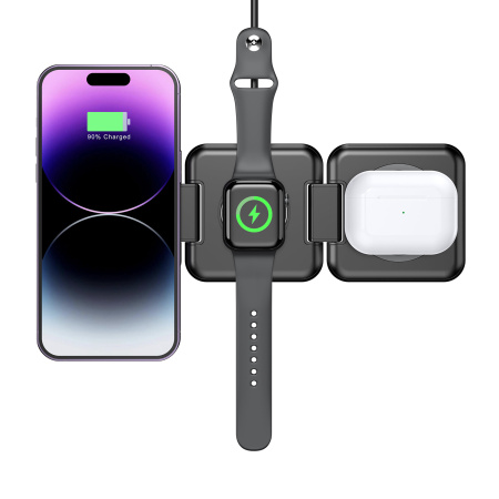 Складная беспроводная (15W) зарядная станция "Flip" с MagSafe Складная беспроводная (15W) зарядная станция "Flip" с MagSafe