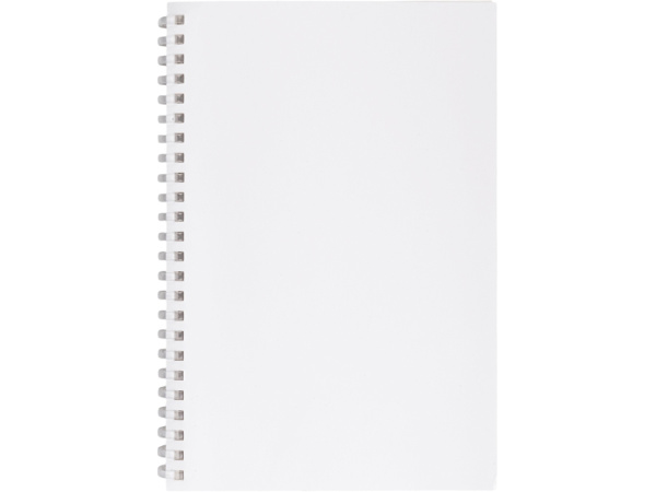 Блокнот на мягкой спирали А5 Sahara, 60 листов 70 гр/м2, белый