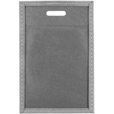 Чехол для пропуска Nubuk, светло-серый Чехол для пропуска Nubuk, светло-серый