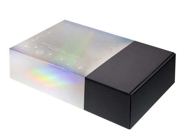 Подарочная коробка с голографическим шубером Aurora, XL