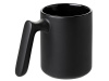Кружка матовая с прямой ручкой Axio, 360 мл, черный