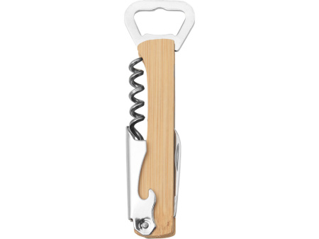 Сумка-холодильник Fabrizio со штопором, серый/черный