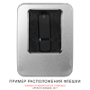 Футляр Memo для флеш накопителя металлический, размер 11,5*8,5 см, серебристый