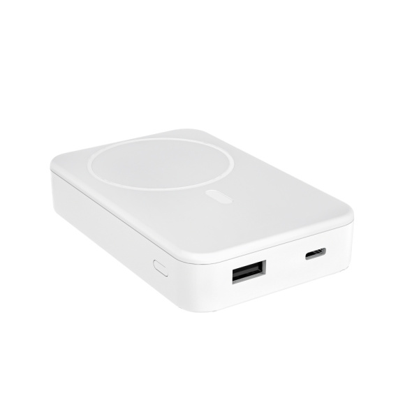 Аккумулятор "Hank" с функцией беспроводной зарядки, 10 000 mAh (Белый)