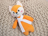 Мягкая игрушка Beastie Toys, лисенок с белым шарфом