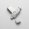 USB3.0/USB Type-C флешка на 16 Гб Квебек C, белый