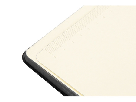 Блокнот Notepeno А5 с тонированными линованными страницами, черный